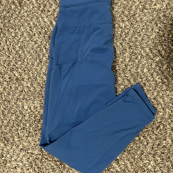 Zyia Calm Blue Drawstring Luxe Legging - Picture 2 of 3